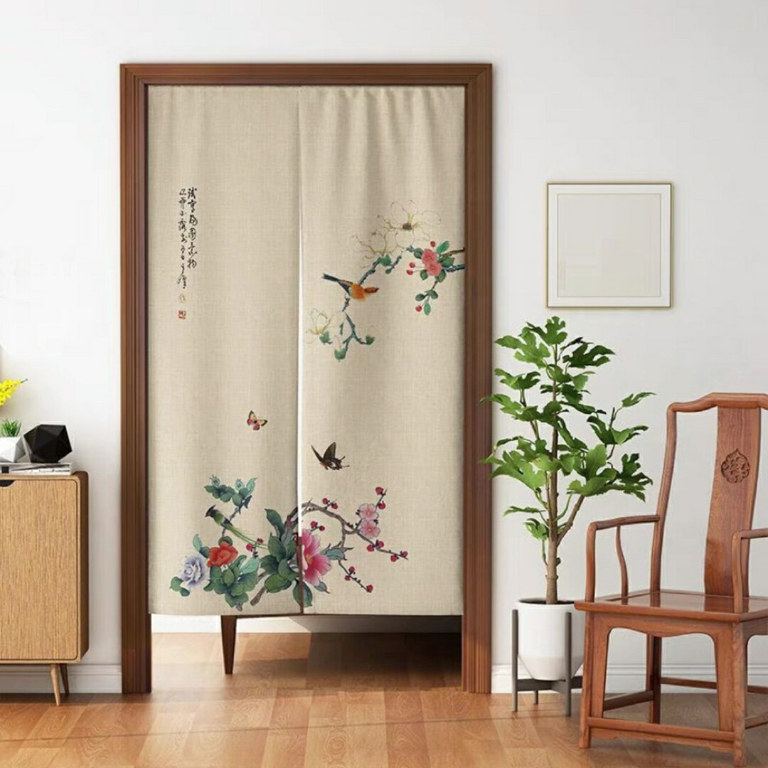 ロング 暖簾 90x160 間仕切り カーテン 目隠し 和風