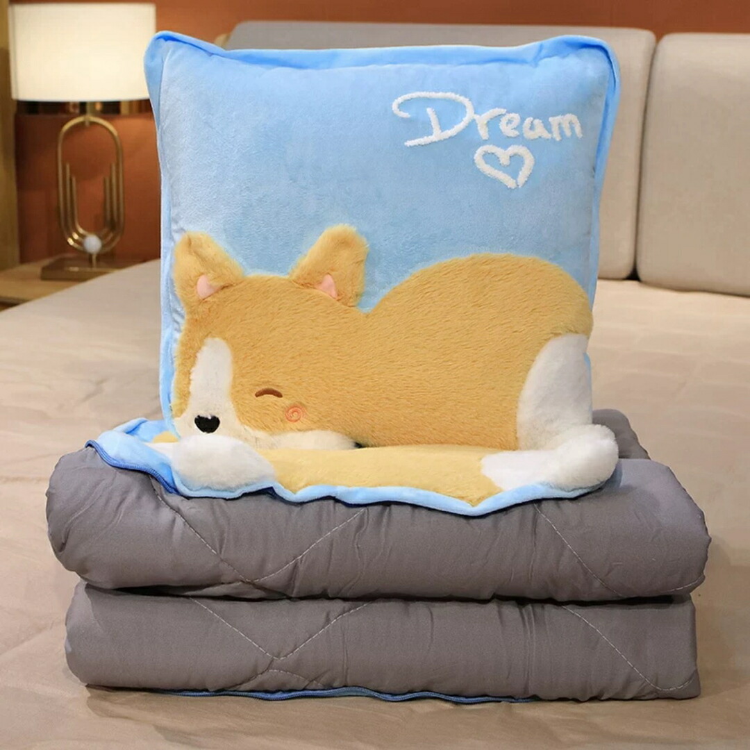 コーギー 柄☆暖かい毛布 コーギー雑貨 お昼寝毛布 コーギー柄 毛布ブランケット