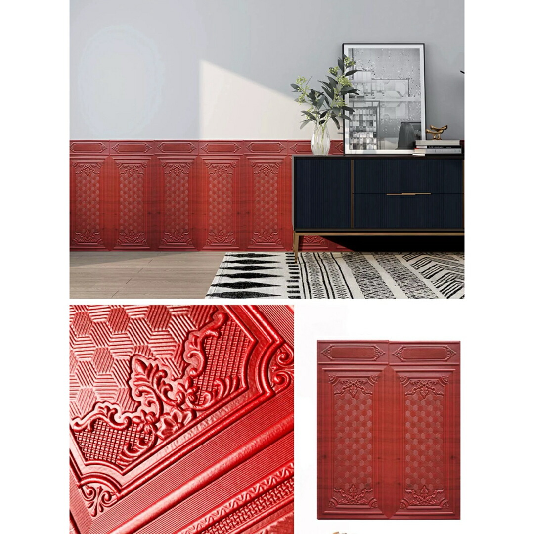 10枚70cm×90cm 背景壁 3D立体レンガ模様壁紙 防水汚い.防止カビ防止|SSG SHOP