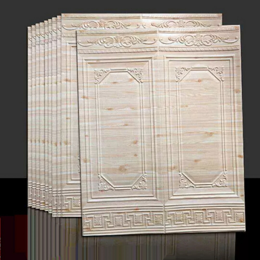 10枚70cm&times;90cm 背景壁 3D立体レンガ模様壁紙 防水汚い．防止カビ防止｜SSG SHOP