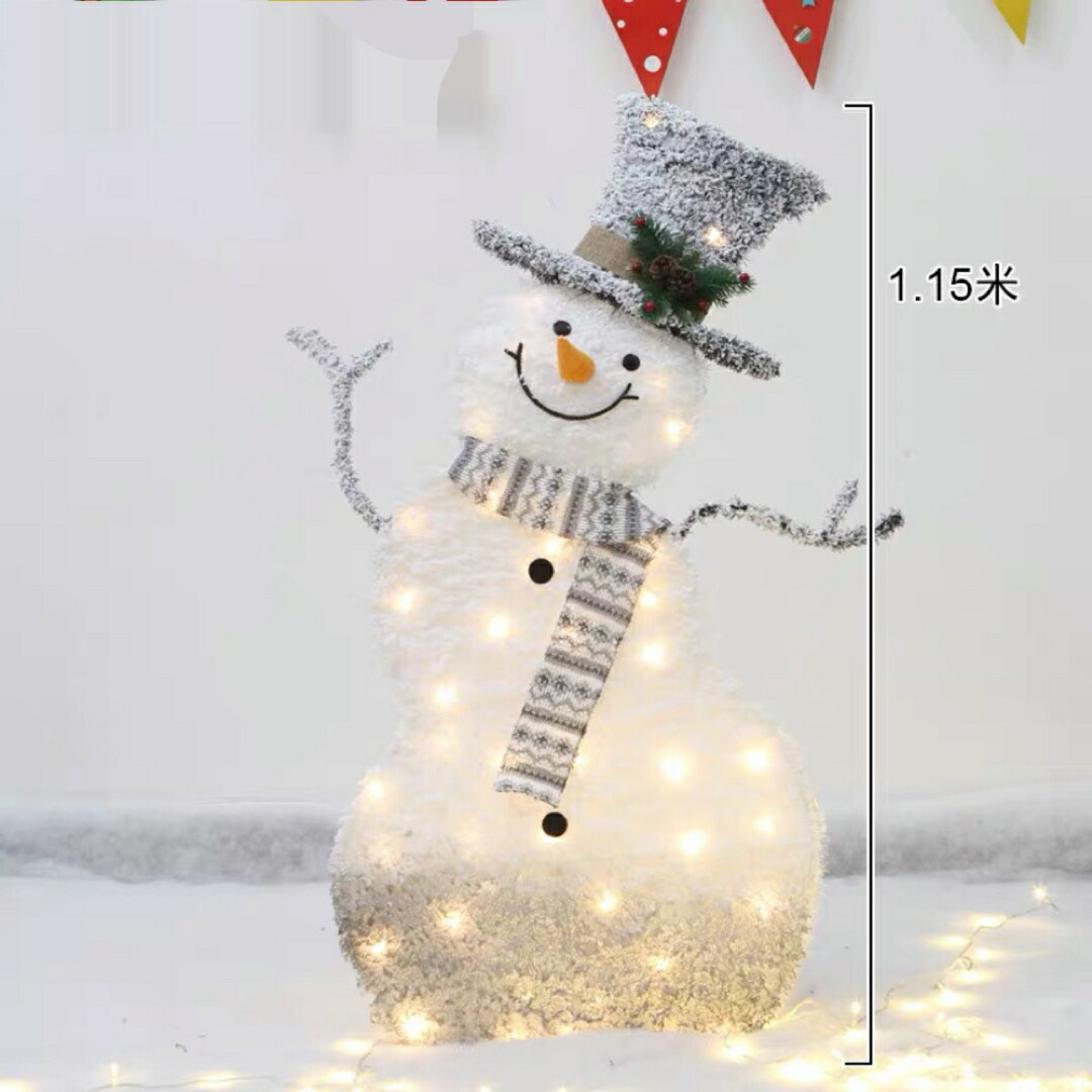 雪だるま モチーフライトクリスマス イルミネーション 立体 屋内屋外