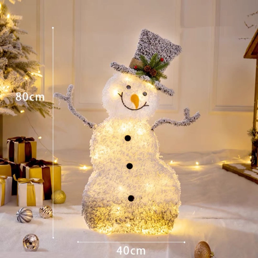 雪だるま モチーフライトクリスマス イルミネーション 立体 屋内屋外