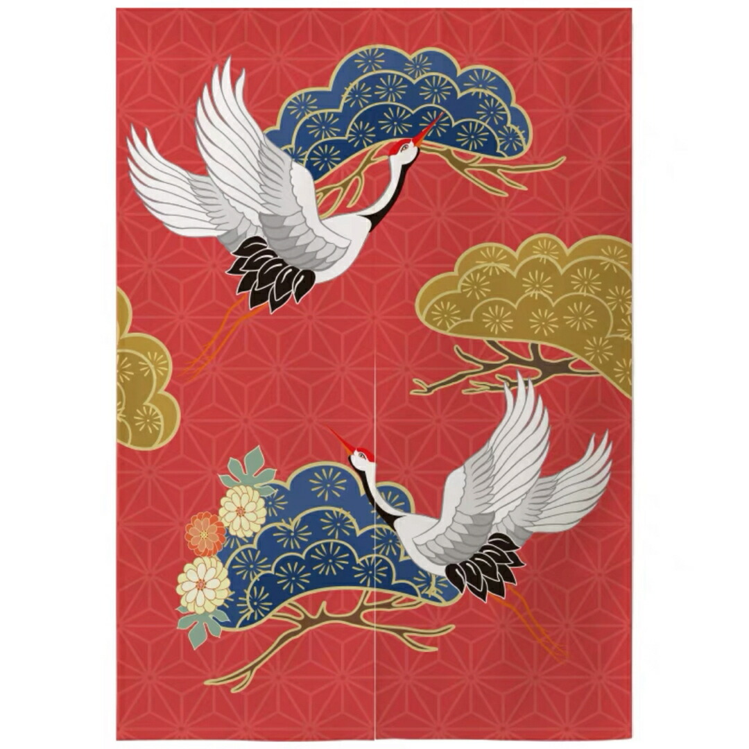 楽天市場】麻タペストリー 「招き猫」 細タペ 洛柿庵 招福 おもり付き