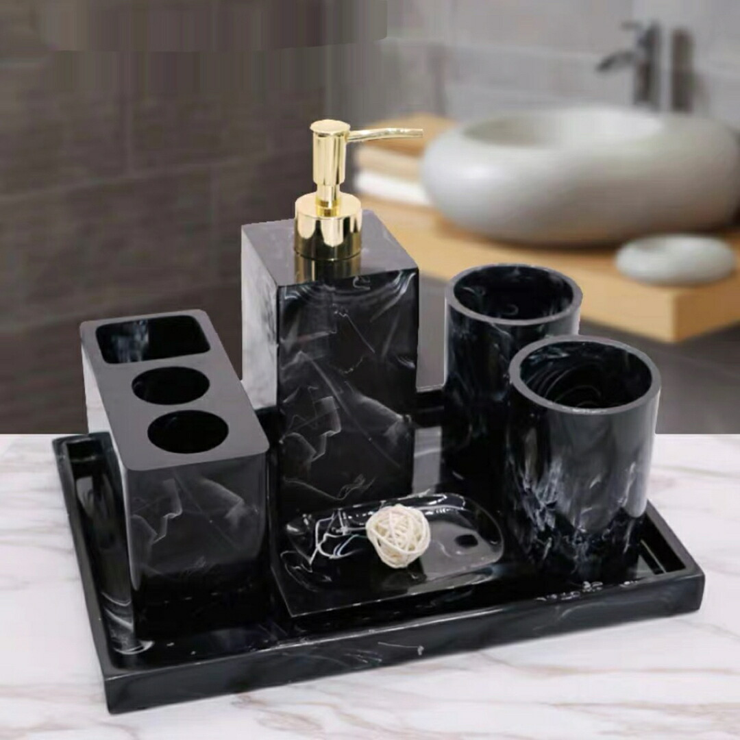 高級サニタリー6点セット 歯ブラシスタンド ．洗面所用品