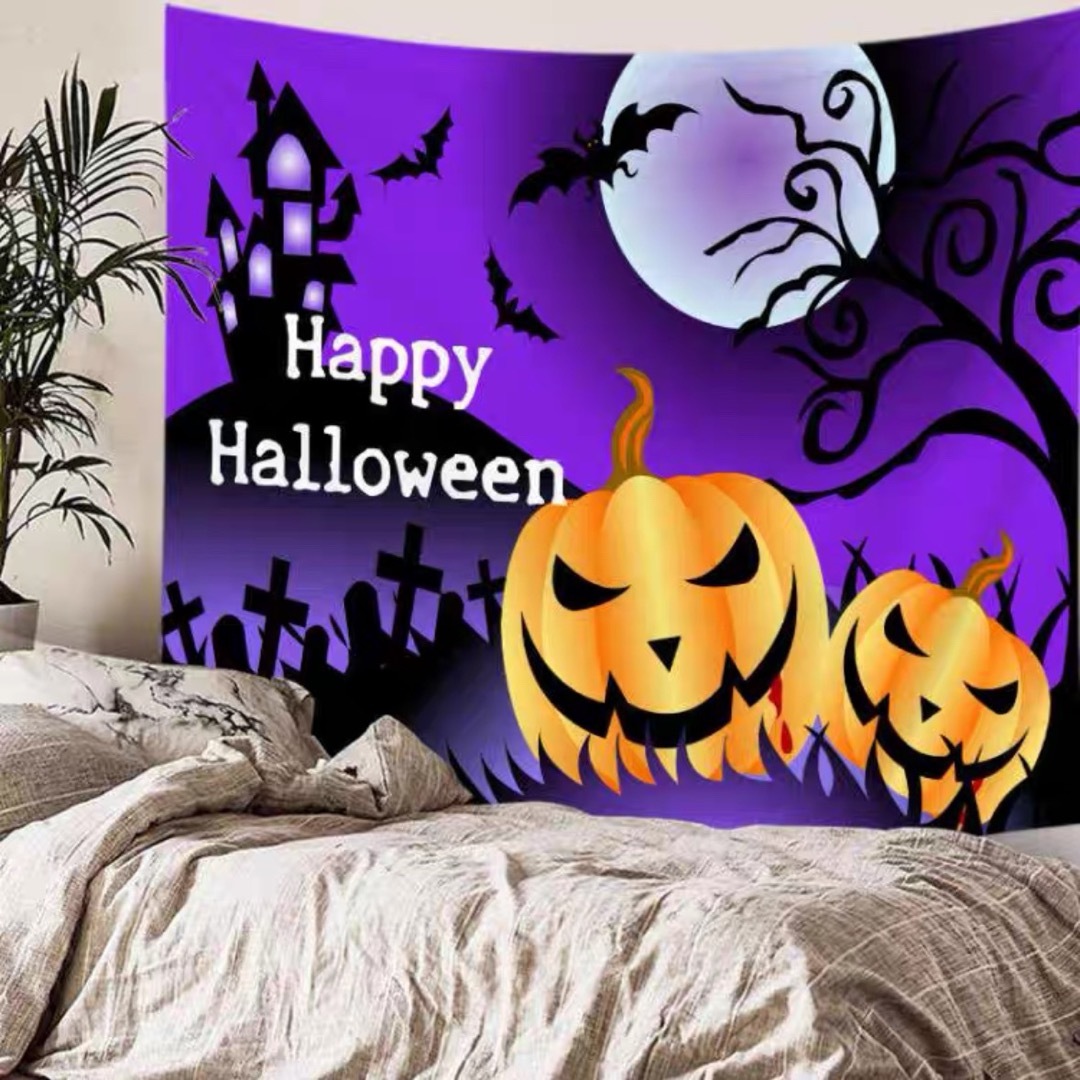 ハロウィン タペストリー 壁掛け ポスター フォト 背景布 Halloween