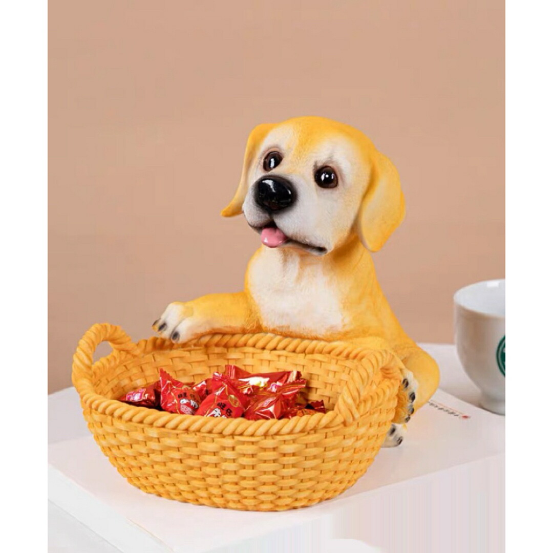 犬型 イヌ 卓上収納　小物入れ ラブラドール雑貨 キーケース　置物