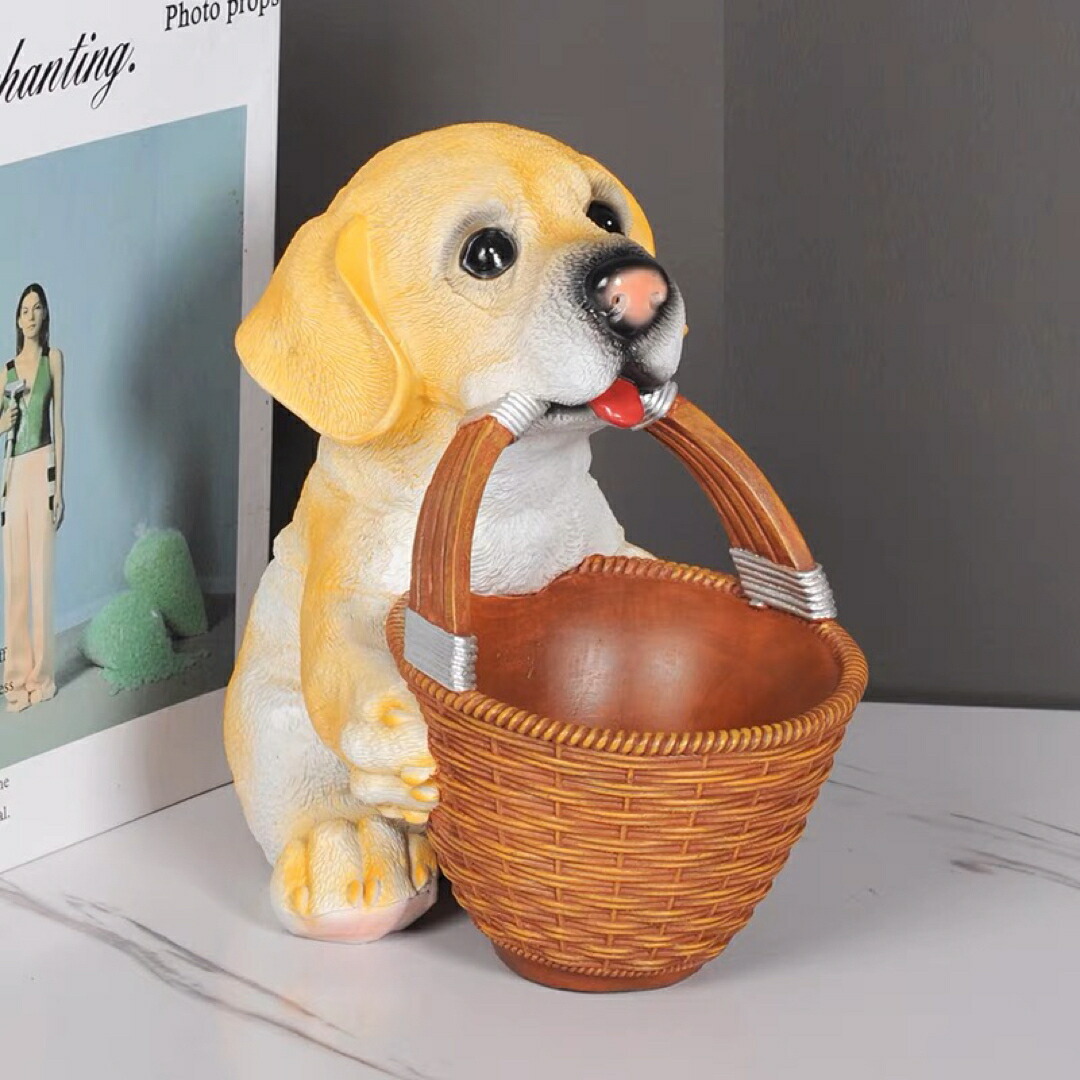 犬型 イヌ 卓上収納　小物入れ ラブラドール雑貨 キーケース　置物