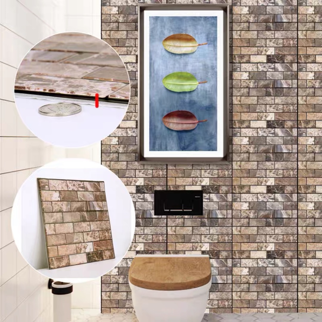 3D壁紙 リメイクシート 剥がせる DIY リフォーム 防水 立体シール|SSG SHOP