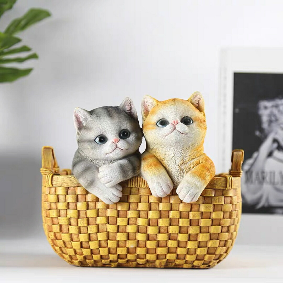 猫 置物 小物入れドッグ 犬 収納ボックス 卓上収納 雑貨収納 かご 小物入れ