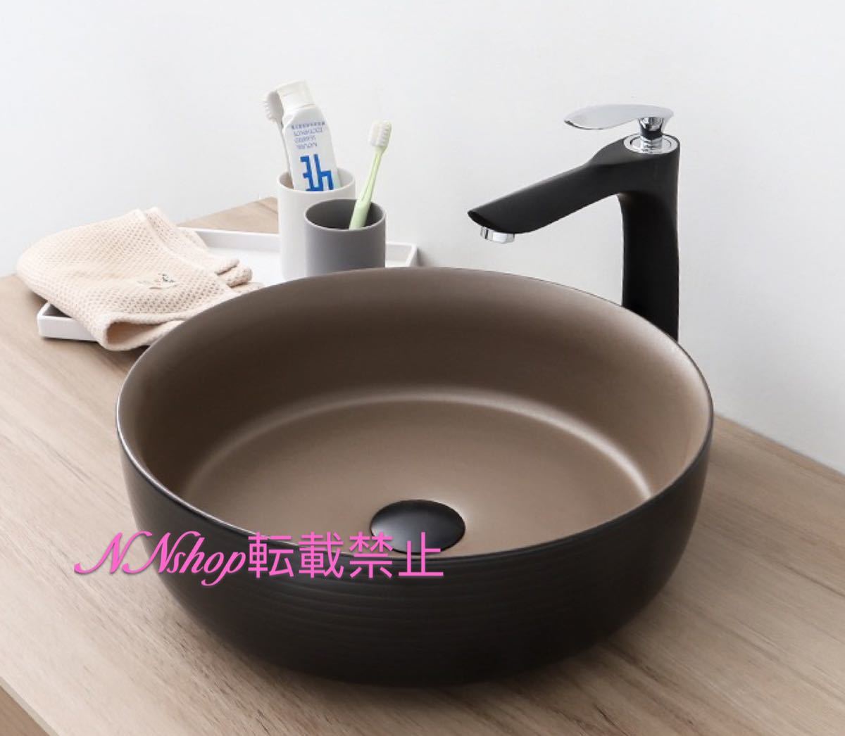 高級洗面台 洗面ボウルセット 洗面ボール 陶器 手水鉢 手洗器 手洗い鉢 洗面器 蛇口 排水金具付き｜SSG SHOP