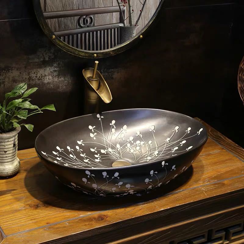 洗面ボウルセット 洗面ボール 陶器 手水鉢 手洗器 手洗い鉢 洗面器 蛇口付き