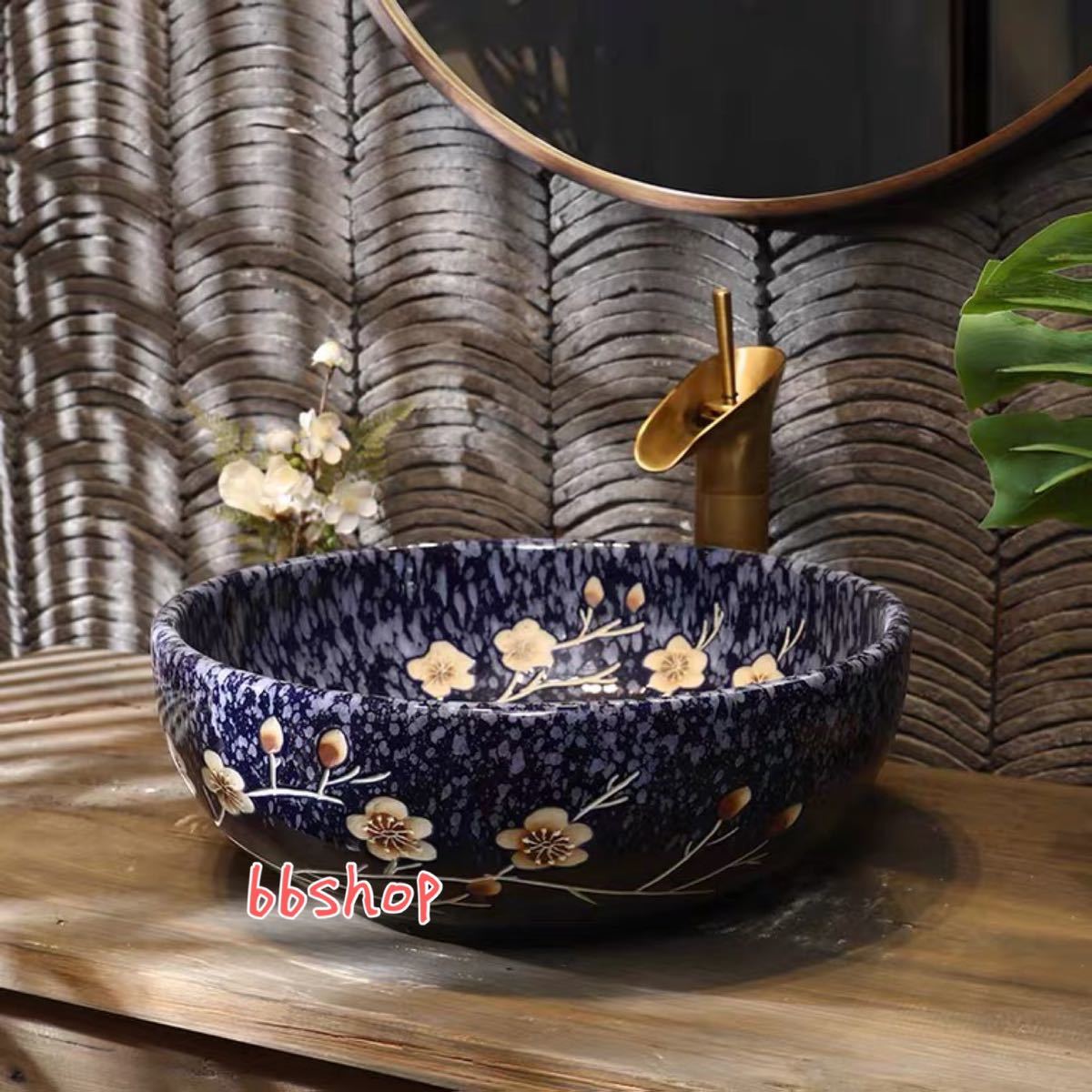 洗面ボール 高級洗面台 ．洗面ボウルセット 陶器 手水鉢 手洗器 手洗い鉢 洗面器 蛇口 排水金具付き