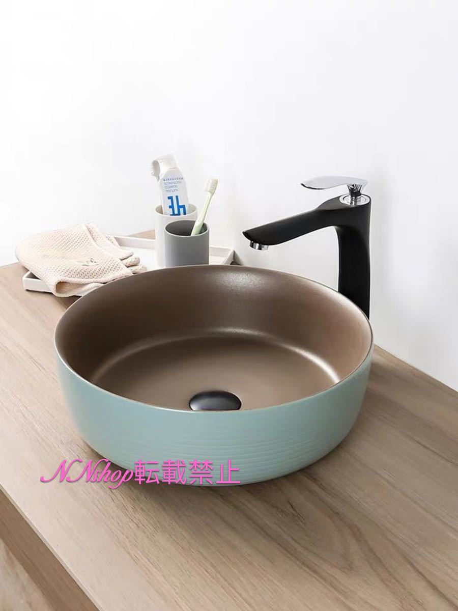 高級洗面台 洗面ボウルセット ．洗面ボール 陶器 手水鉢 手洗器 手洗い鉢 洗面器 蛇口 排水金具付き｜SSG SHOP