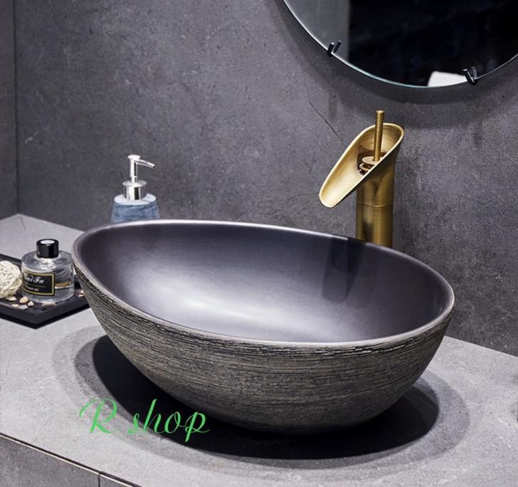 高級洗面台 洗面ボウルセット ．洗面ボール 陶器 手水鉢 ．手洗器 手洗い鉢 洗面器 蛇口 排水金具付き｜SSG SHOP