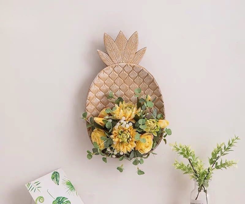 壁飾り 人工観葉植物 壁掛けインテリア ディスプレイ 壁掛けミックスグリーン 造花 壁掛け