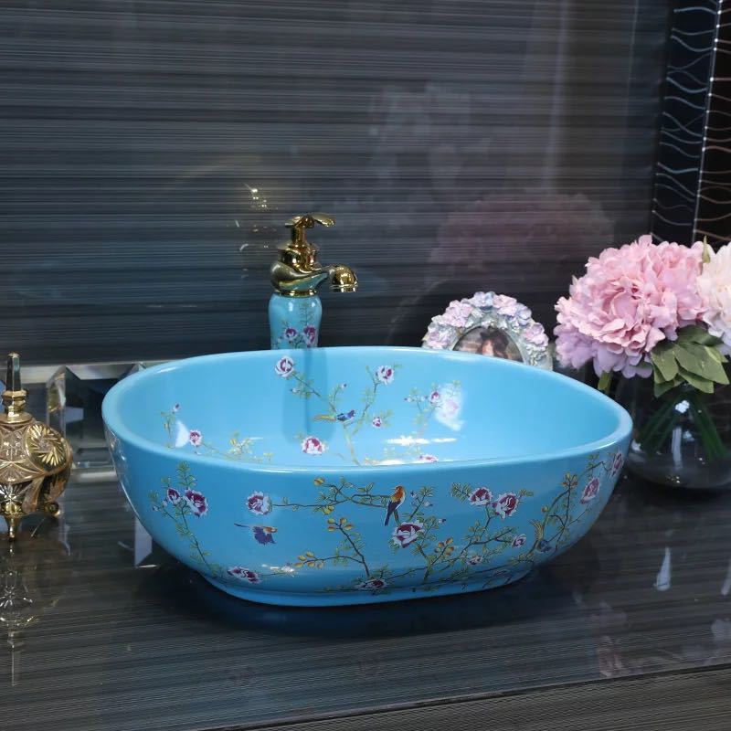 洗面台 洗面ボウルセット 洗面ボール 陶器 手水鉢 ．手洗器 手洗い鉢 洗面器 蛇口 排水金具付き