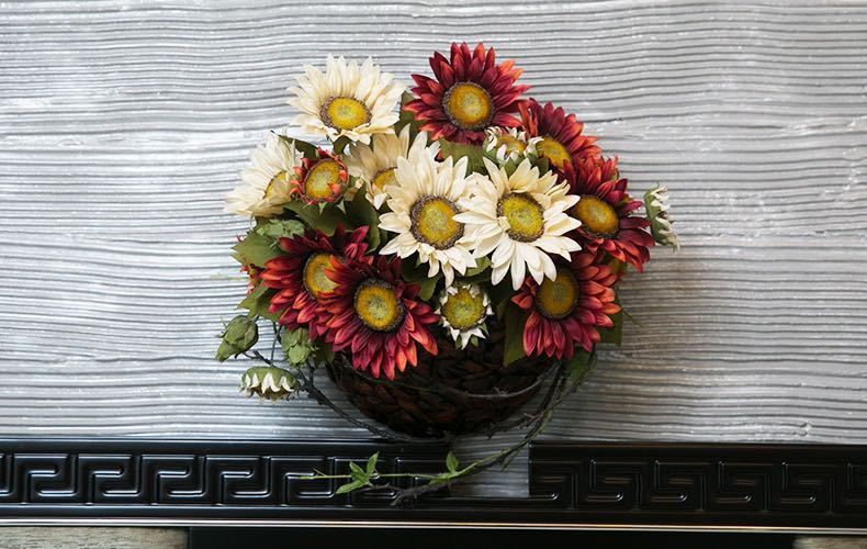 壁飾り 人工観葉植物 壁掛けインテリア ディスプレイ 壁掛けミックスグリーン 造花 壁掛け．