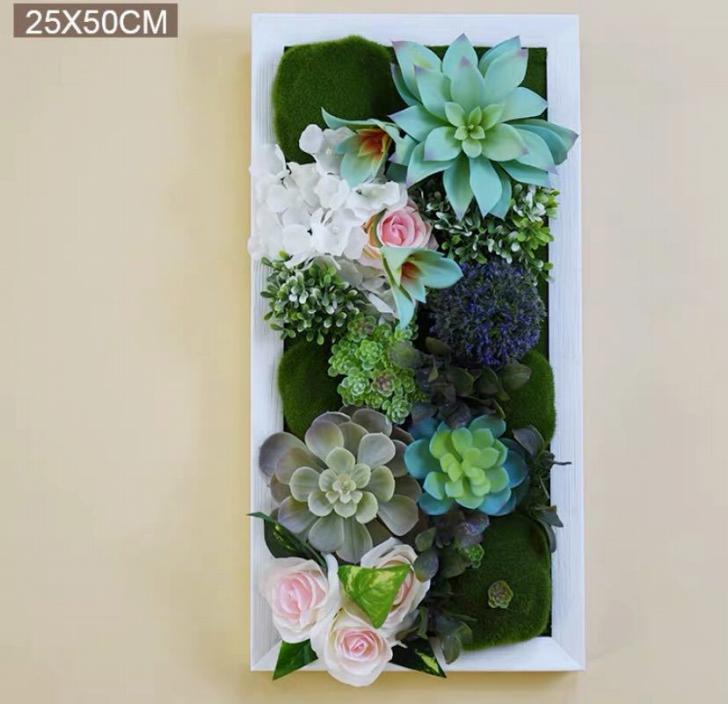 壁飾り 人工観葉植物 壁掛けインテリア ディスプレイ 壁掛けミックスグリーン ．造花 壁掛け
