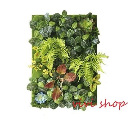 T1-2壁飾り 人工観葉植物 壁掛けインテリア ディスプレイ 壁掛けミックスグリーン 造花 壁掛け