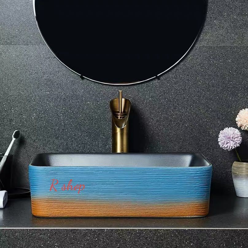 置き型洗面ボウルセット ．手洗い器 デザイン 陶磁器 手洗い鉢 洗面台 蛇口 排水ホース付き｜SSG SHOP