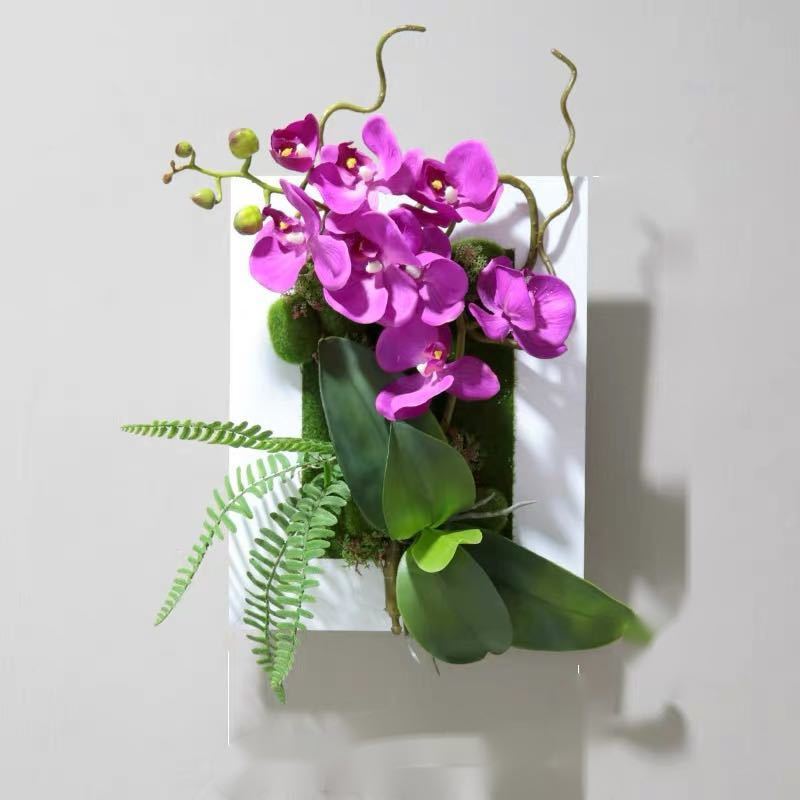壁飾り 人工観葉植物 壁掛けインテリア ディスプレイ 壁掛けミックスグリーン 造花 壁掛け｜SSG SHOP