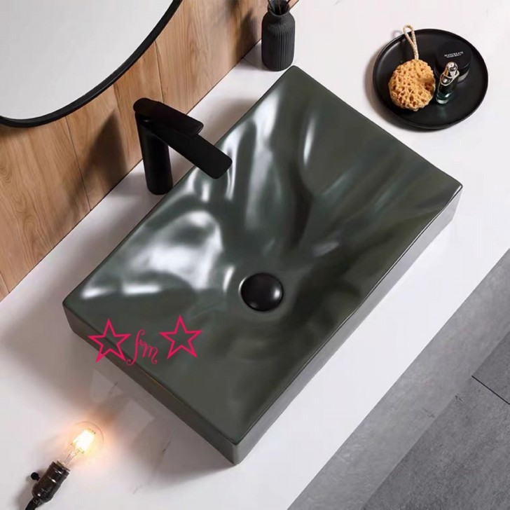 高級洗面台 洗面ボウルセット ．洗面ボール 陶器 手水鉢 ．手洗器 手洗い鉢 洗面器 蛇口 排水金具付き