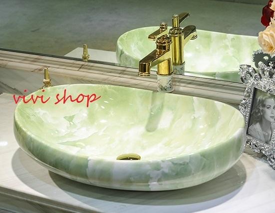 0121F190-5豪華洗面ボウルセット陶器洗面台 トイレ 手水鉢 手洗器 手洗い鉢 洗面器　蛇口 排水金具付き｜SSG SHOP