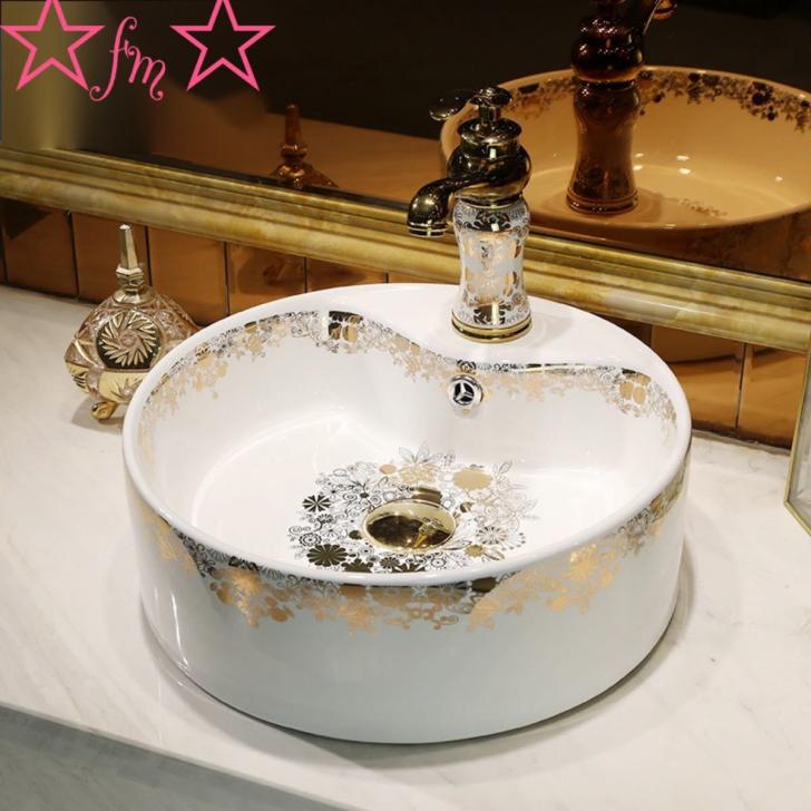 置き型洗面ボウルセット 手洗い器 デザイン 陶磁器 手洗い鉢 洗面台 蛇口 排水ホース付き