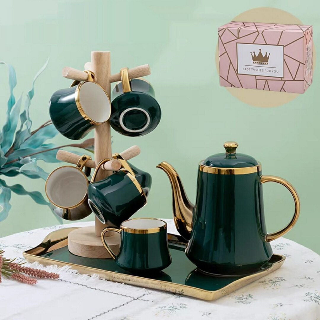 ティー・コーヒーカップセット カップ＆ソーサー6客セット ．陶磁器ティーセット｜SSG SHOP 26,417円