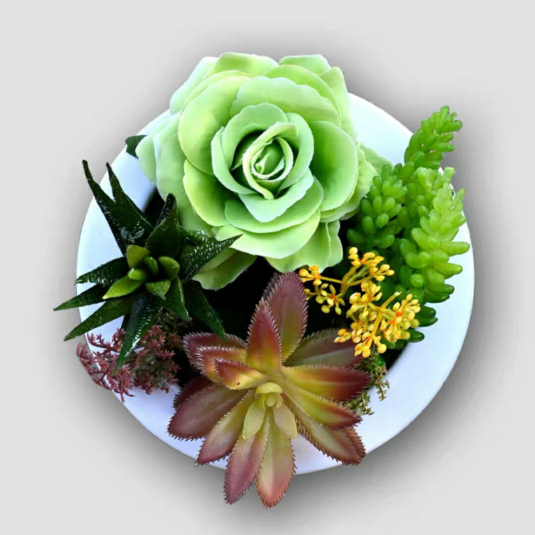 壁飾り 人工観葉植物 壁掛けインテリア ディスプレイ 壁掛けミックスグリーン造花