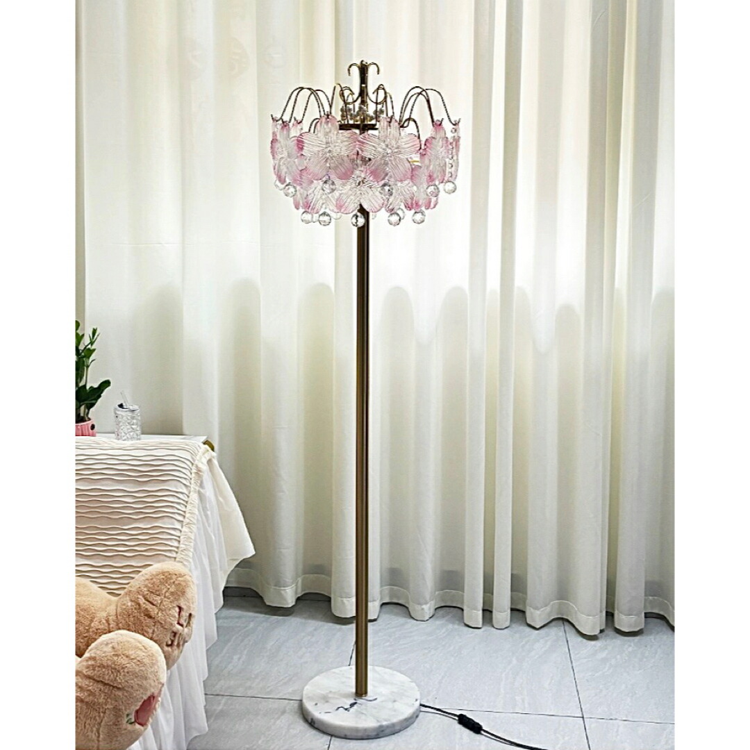 水晶フロアスタンド スタンドライト フロアライト 照明器具 間接照明.人造大理石｜SSG SHOP