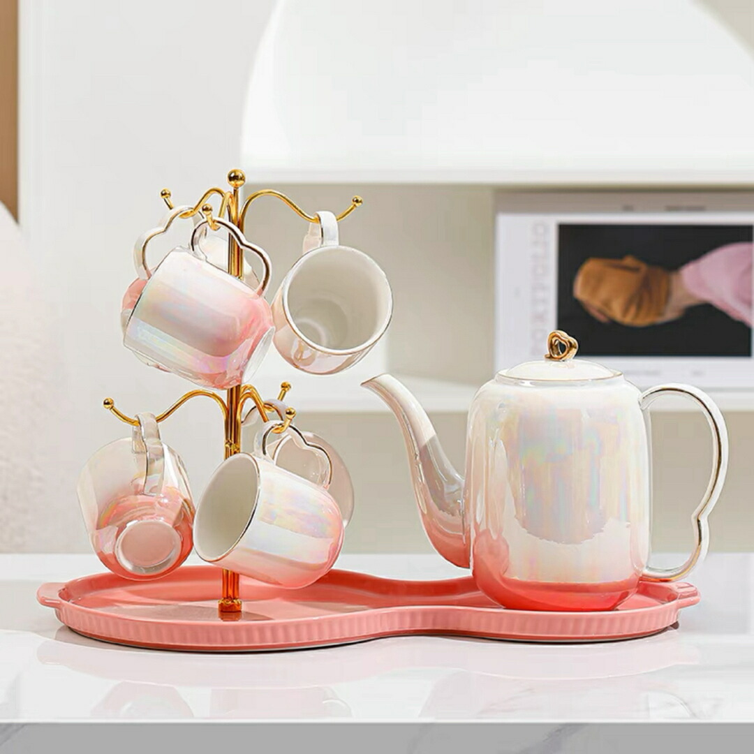 ティー・コーヒーカップセット カップ6客セット 陶磁器ティーセット