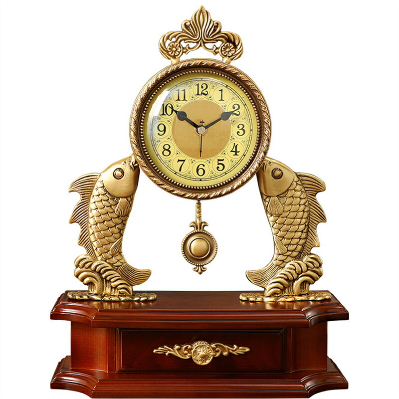 【貨物輸送無料】置き時計 ヨーロピアン表現スタイル 金管楽器 金管楽器 身寄り用 ヴィンテージ ミュート 勉強机時辰儀 リビング御部屋 アンティーク かざり付ける的な シッティングクロック 創造的 石英時辰儀 工作祝い事 一緒になる祝い事 寝部屋 魚 レトロ 日本製社会的運動 RHYTHM社会的運動