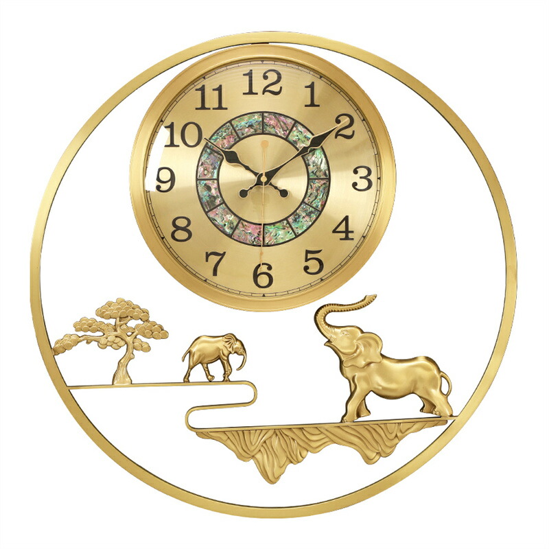 【貨物輸送無料】飾りつけ時 レトロな表現スタイル 時辰儀 飾りつけ時辰儀 リビングお座敷 書屋 臥し所 身寄り用 ライトラグジュアリー 否ブル 見目麗しい 金管楽器 ラウンド エレファント ミュート 創作的 飾りつけ時辰儀 造営祝賀会 一緒になる祝賀会 臥し所