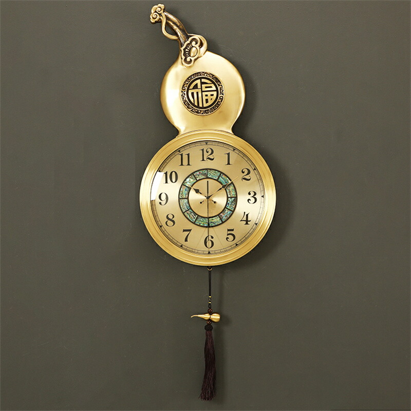 【貨物輸送無料】飾りもの時 レトロスタイル フォーチュンウォールクロック リビング御部屋 寝部屋 書室 金管楽器 ライトラグジュアリー 創造的時辰儀 身寄り用 穴なし 飾りもの ミュート 飾りもの時辰儀 工作祝い事 一緒になる祝い事 寝部屋