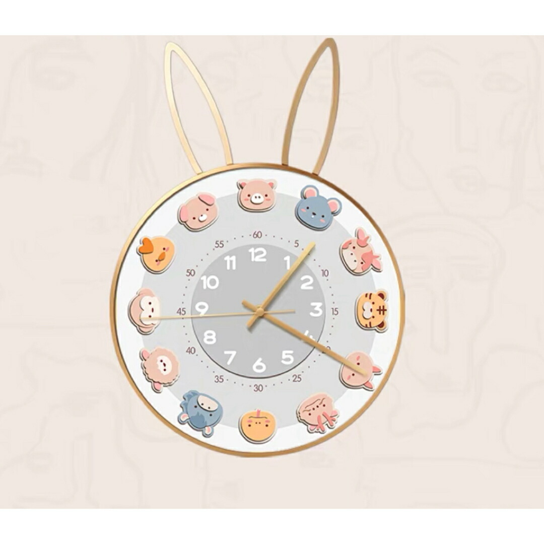 北歐風 英国貴族風 クロック。壁掛け時計 かけ時計 ヨーロッパ風 北歐風 英国貴族風 クロック。壁掛け時計 かけ時計ヨーロッパ風 花柄姫