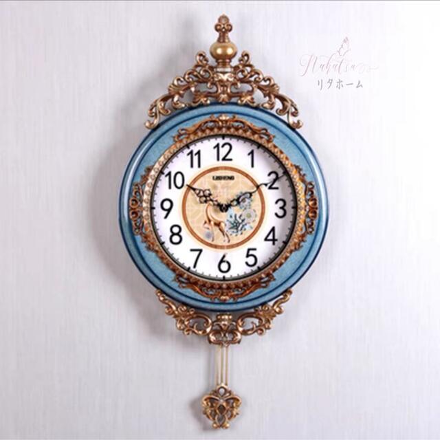 掛けクロック 壁掛け時計 かけ時計 ．花柄姫系雑貨 振り子時計｜SSG SHOP