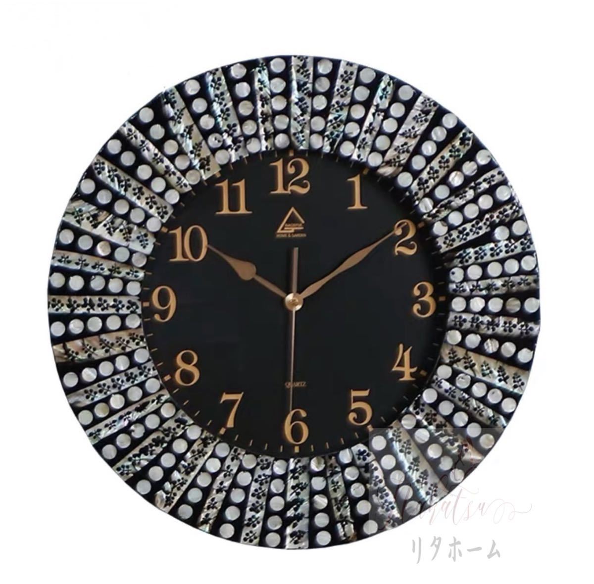 楽天市場】真鍮飾りオーロラ 電波時計 電波時計 壁掛け時計 真鍮飾り