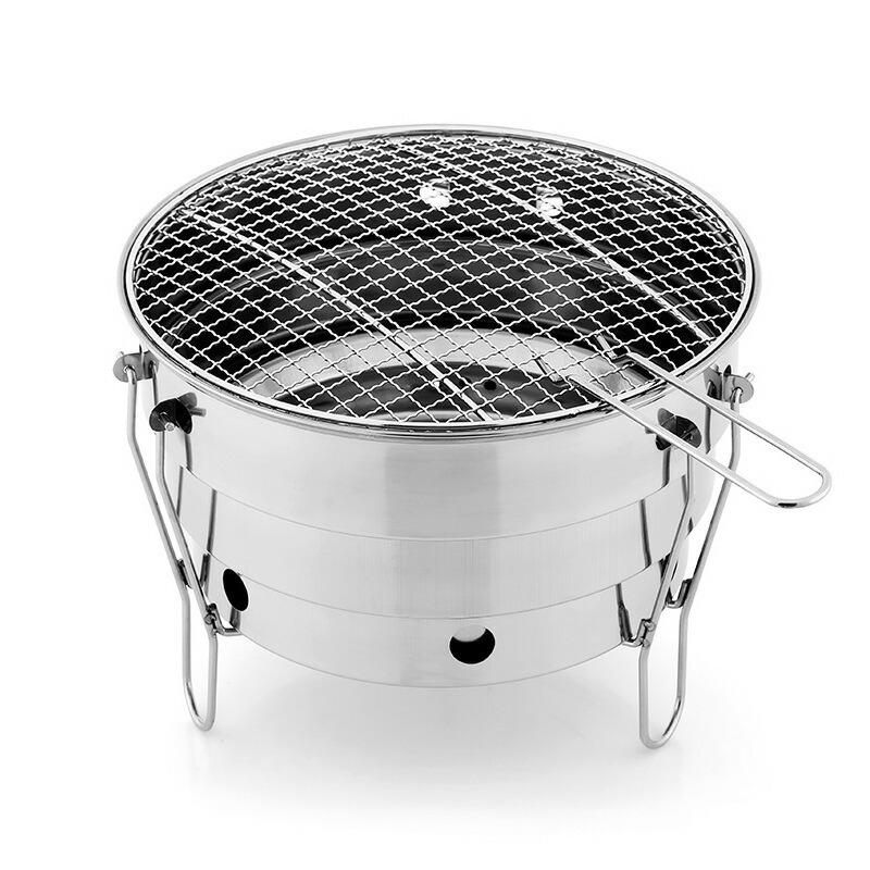 バーベキューコンロ?焚火台 バーベキューストーブ　小型　焼き網ハンドル付き　 軽量　ネイチャーストーブ 　薪ストーブ　ミニストーブ　収納バッグ付き＼送料無料／｜SSG SHOP 7,766円