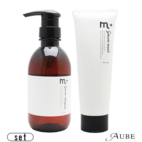 クローバー m+ エムプラス シャンプー 400ml セラムマスク 230g 合計2点セット【宅急便対応】