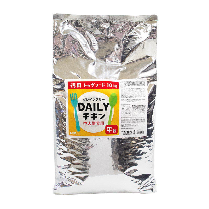 Dr.PRO. DAILY グレインフリーチキン 中大型犬用 平粒 成犬用 10kg ドクタープロ