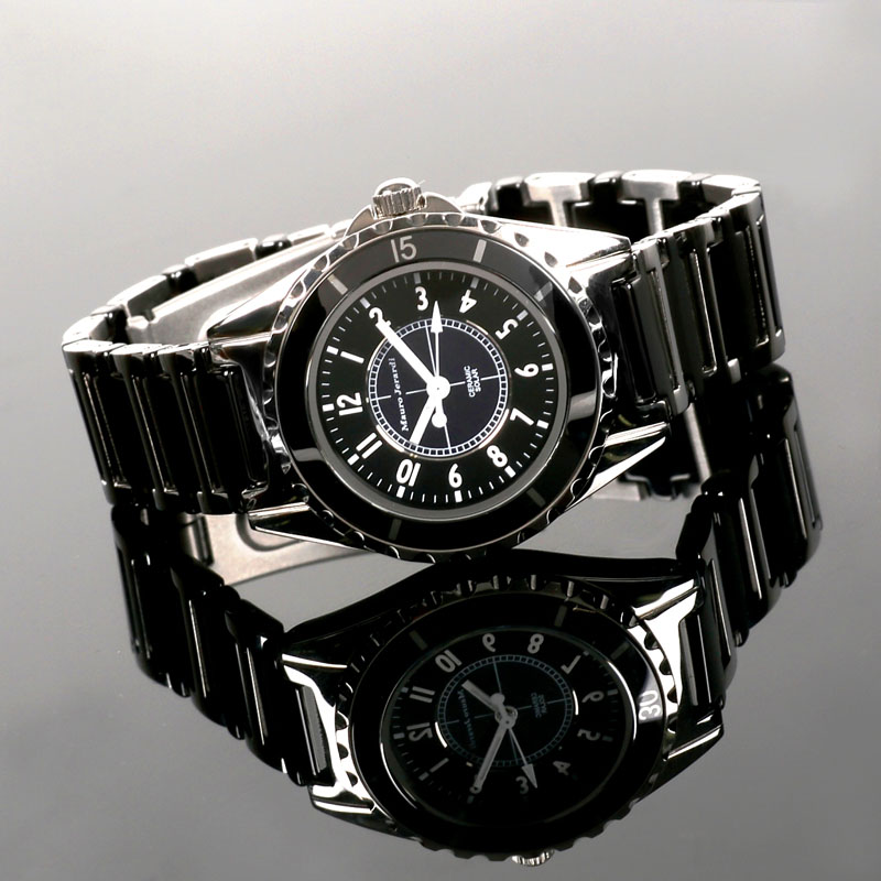 【楽天市場】マウロ ジェラルディ Mauro Jerardi ソーラー セラミック レディース 腕時計 ブラック MJ042-1：時計＆雑貨
