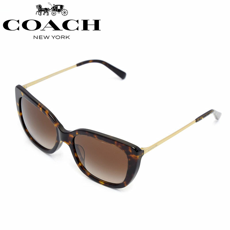 人気絶頂 コーチ Coach 正規品 サングラス アジアンフィット フォックス Uvカット レディース トータス ブラウングラデーション Hc46f 55 ブランド あす楽 驚きの値段 Josenopolis Mg Gov Br