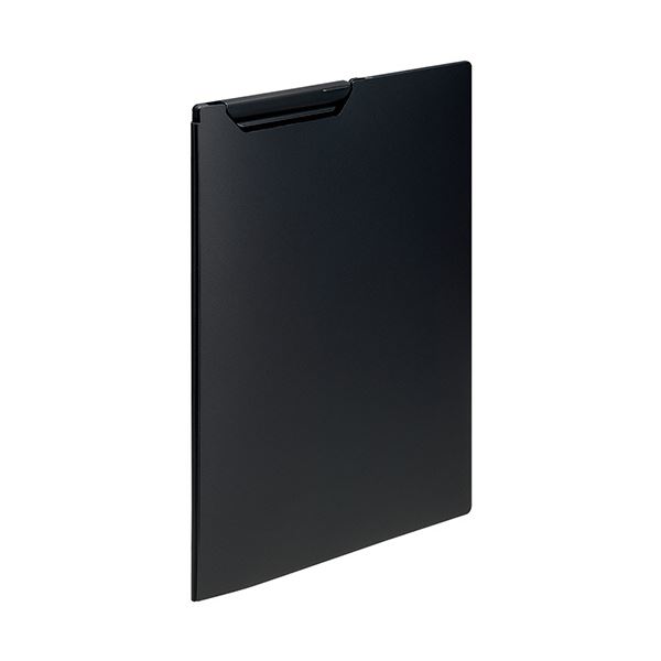 （まとめ） リヒトラブNoir×noir クリップファイル A4 約20枚収容 黒 F-5903 1冊 【×5セット】