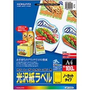 コクヨ 色合いレーザ\u0026色合い転写物用光輝紙下げ札 A4 ノーカット 297×210粍 LBP-G1900 1冊(100居敷き)