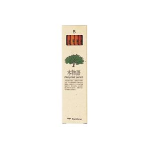 （まとめ）トンボ鉛筆 エコ鉛筆 木物語 LA-KEA B【×10セット】