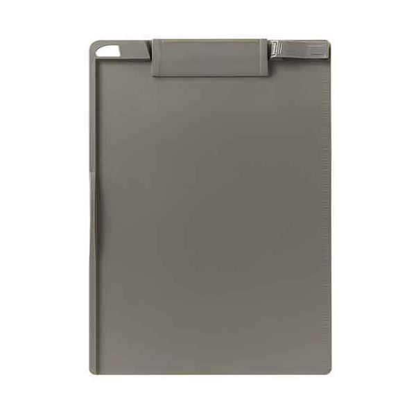 (まとめ）TANOSEE クリップボード A4タテ グレー 1枚【×30セット】