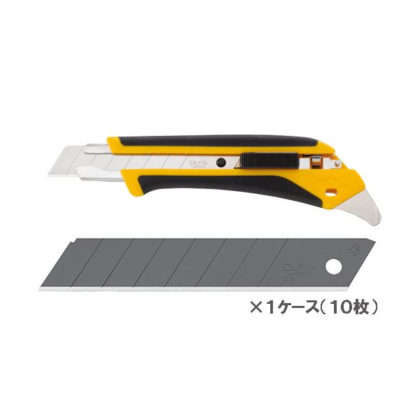（まとめ） オルファ カッターハイパーAL型（大型刃）+切れ味重視の特選黒刃 1セット 【×5セット】 5,083円