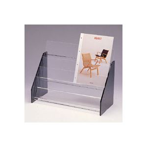 クラウン パンフレット台 アクリル製 CR-PF23-T 1台|Shop E-ASU