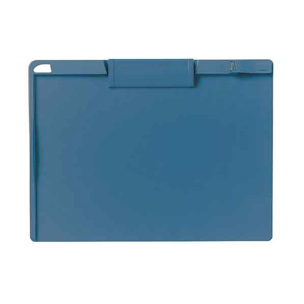 (まとめ)TANOSEE クリップボード A4ヨコ ブルー 1セット(10枚)【×5セット】|Shop E-ASU